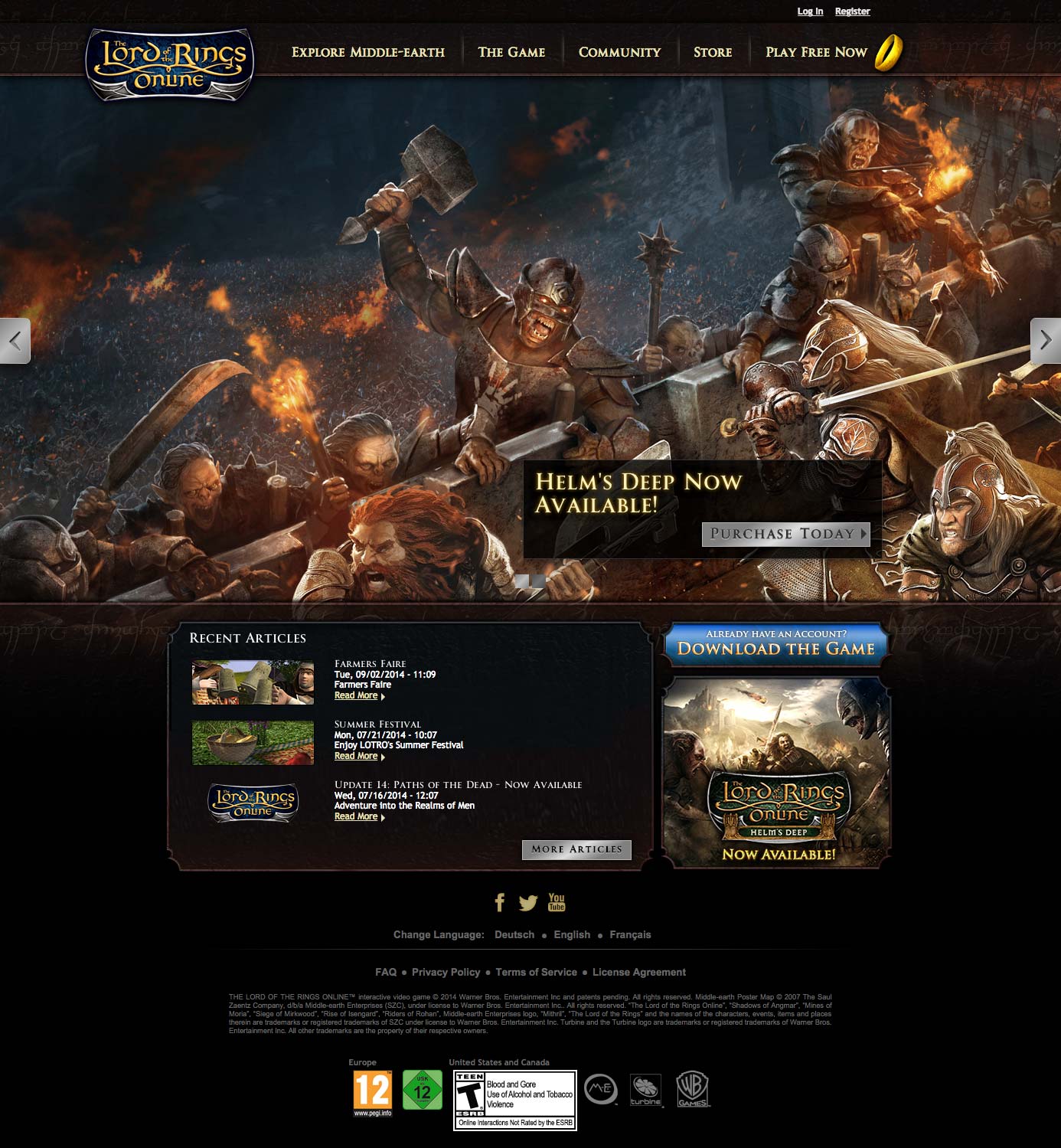 LOTRO Home Page